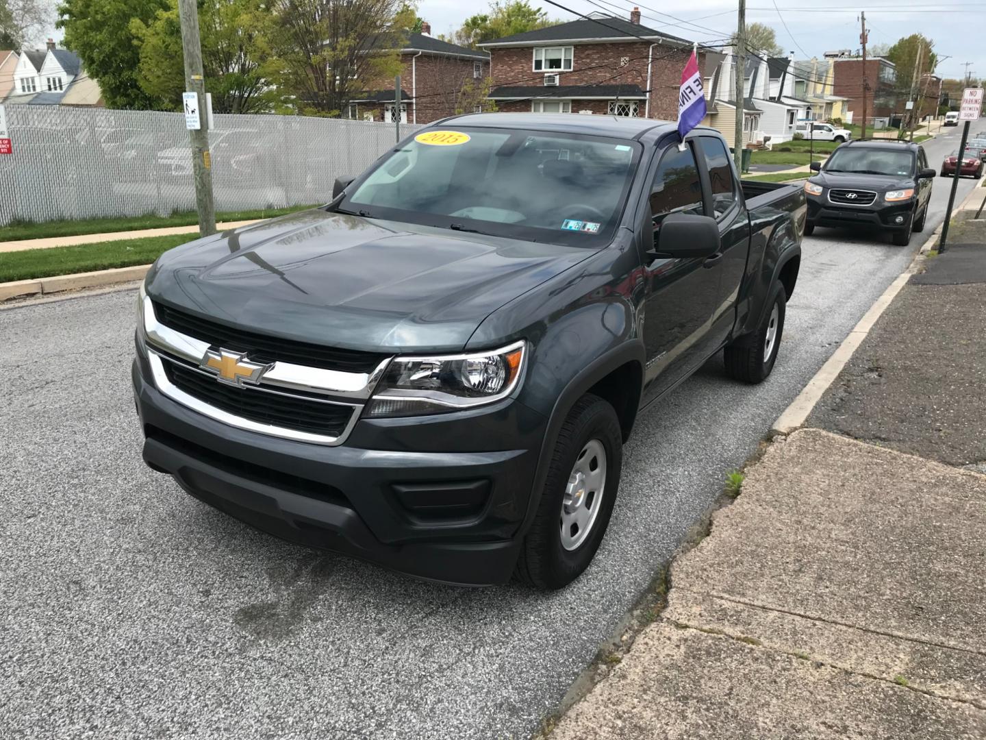 2015 Green /Gray Chevrolet Colorado Work Truck (1GCHSAEA4F1) with an 2.5 V4 engine, Automatic transmission, located at 577 Chester Pike, Prospect Park, PA, 19076, (610) 237-1015, 39.886154, -75.302338 - 2015 Chevrolet Colorado: Extended Cab (3-Door), remote start, backup camera, new PA inspection, runs LIKE NEW! This vehicle comes inspected and has been given a bumper to bumper safety check. It is very clean, reliable, and well maintained. We offer a unique pay plan that is known for being the e - Photo#3